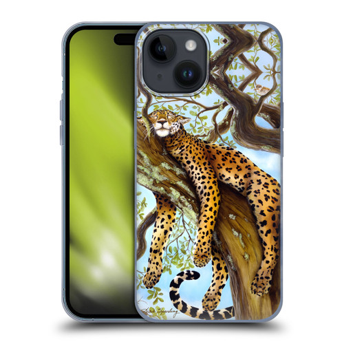 Lisa Sparling Creatures Leopard Soft Gel Case for Apple iPhone 15
