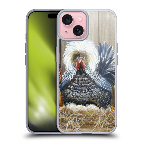 Lisa Sparling Creatures Wicked Chickens Soft Gel Case for Apple iPhone 15