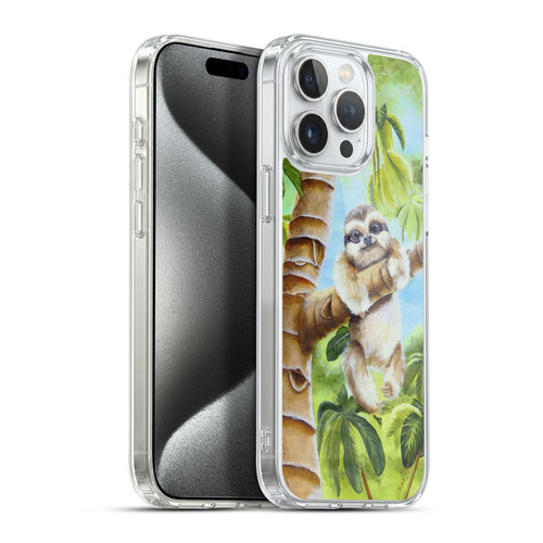 Lisa Sparling Creatures Cutest Sloth Soft Gel Case for Apple iPhone 15 Pro Max & MagSafe