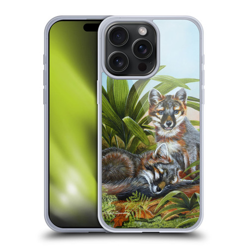 Lisa Sparling Creatures Red Fox Kits Soft Gel Case for Apple iPhone 15 Pro Max