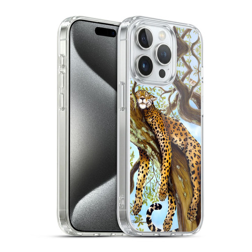 Lisa Sparling Creatures Leopard Soft Gel Case for Apple iPhone 15 Pro & MagSafe