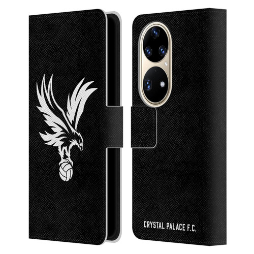Crystal Palace FC Crest Eagle Grey Leather Book Wallet Case Cover For Huawei P50 Pro