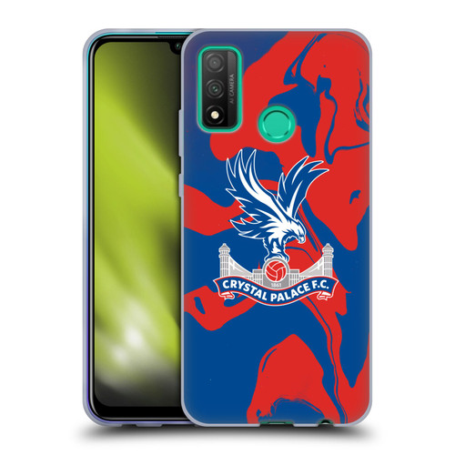 Crystal Palace FC Crest Red And Blue Marble Soft Gel Case for Huawei P Smart (2020)