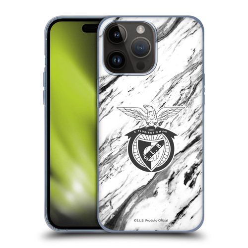 S.L. Benfica 2021/22 Crest Marble Soft Gel Case for Apple iPhone 15 Pro Max