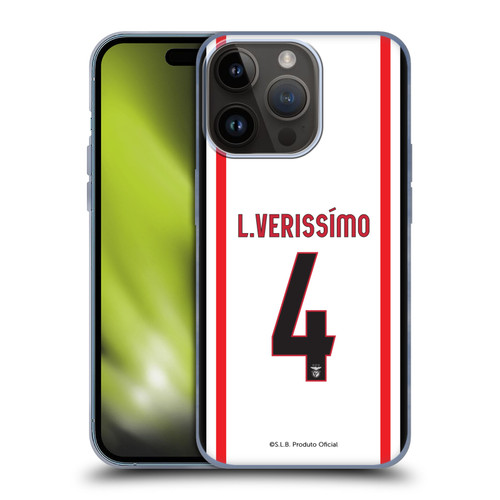 S.L. Benfica 2021/22 Players Away Kit Lucas Veríssimo Soft Gel Case for Apple iPhone 15 Pro