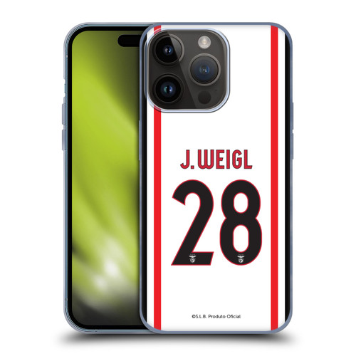 S.L. Benfica 2021/22 Players Away Kit Julian Weigl Soft Gel Case for Apple iPhone 15 Pro