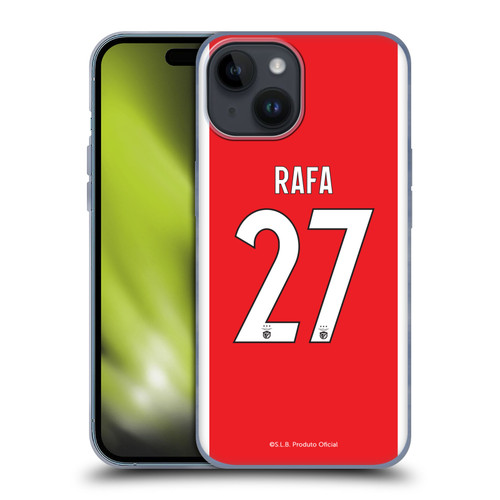 S.L. Benfica 2021/22 Players Home Kit Rafa Silva Soft Gel Case for Apple iPhone 15