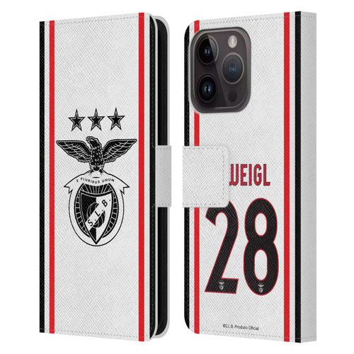S.L. Benfica 2021/22 Players Away Kit Julian Weigl Leather Book Wallet Case Cover For Apple iPhone 15 Pro