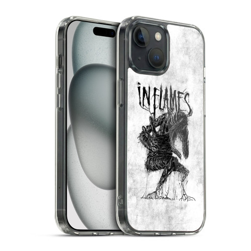 In Flames Metal Grunge Big Creature Soft Gel Case for Apple iPhone 15 & MagSafe