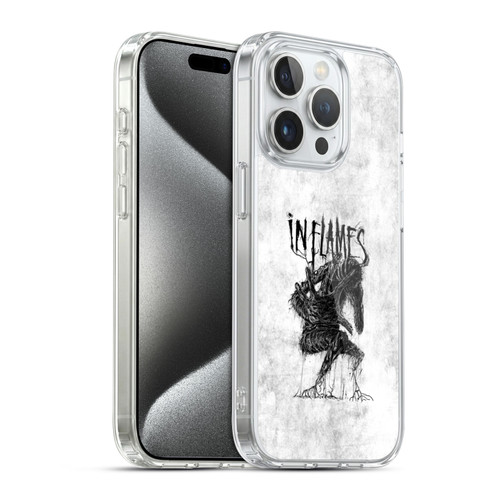In Flames Metal Grunge Big Creature Soft Gel Case for Apple iPhone 15 Pro & MagSafe