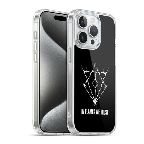 In Flames Metal Grunge Jesterhead Logo Soft Gel Case for Apple iPhone 15 Pro & MagSafe