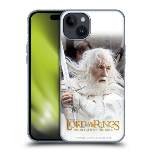 The Lord Of The Rings The Return Of The King Posters Gandalf Soft Gel Case for Apple iPhone 15 Plus