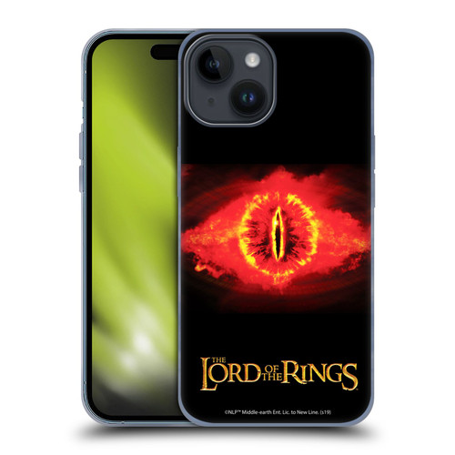 The Lord Of The Rings The Two Towers Character Art Eye Of Sauron Soft Gel Case for Apple iPhone 15