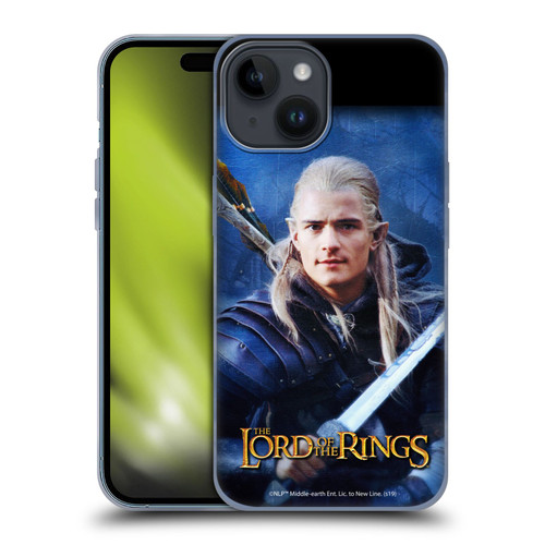 The Lord Of The Rings The Two Towers Character Art Legolas Soft Gel Case for Apple iPhone 15
