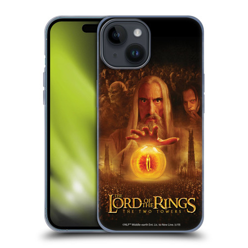 The Lord Of The Rings The Two Towers Posters Saruman Eye Soft Gel Case for Apple iPhone 15
