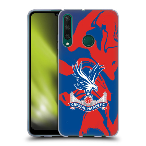Crystal Palace FC Crest Red And Blue Marble Soft Gel Case for Huawei Y6p
