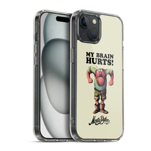 Monty Python Key Art My Brain Hurts Soft Gel Case for Apple iPhone 15 Plus & MagSafe