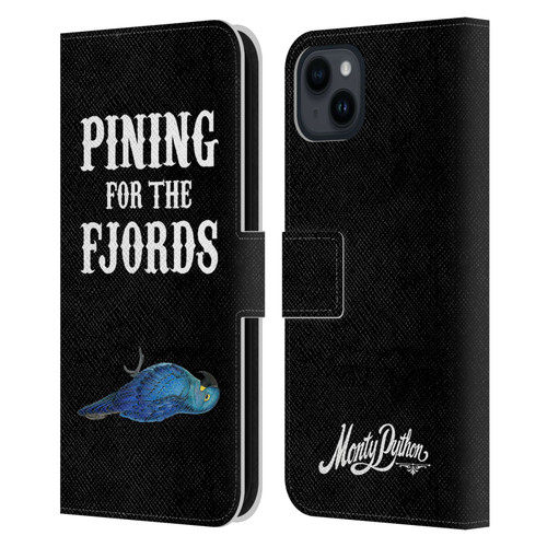 Monty Python Key Art Pining For The Fjords Leather Book Wallet Case Cover For Apple iPhone 15 Plus
