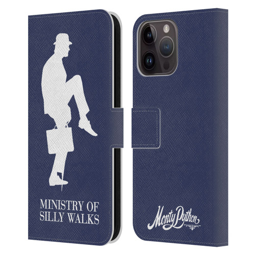 Monty Python Key Art Ministry Of Silly Walks Leather Book Wallet Case Cover For Apple iPhone 15 Pro Max