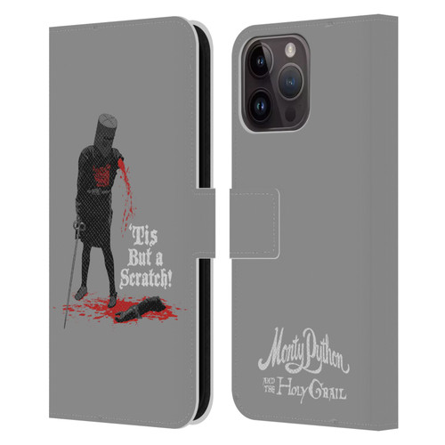 Monty Python Key Art Tis But A Scratch Leather Book Wallet Case Cover For Apple iPhone 15 Pro Max