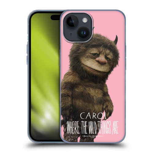 Where the Wild Things Are Movie Characters Carol Soft Gel Case for Apple iPhone 15
