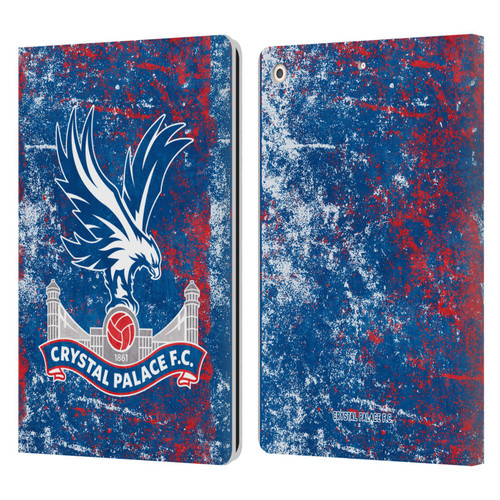 Crystal Palace FC Crest Distressed Leather Book Wallet Case Cover For Apple iPad 10.2 2019/2020/2021
