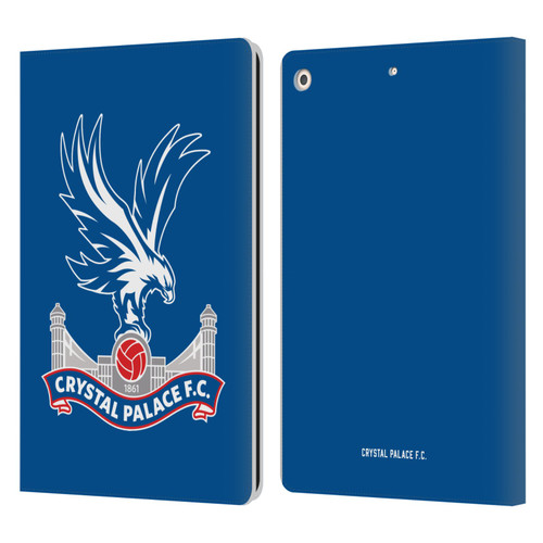 Crystal Palace FC Crest Plain Leather Book Wallet Case Cover For Apple iPad 10.2 2019/2020/2021