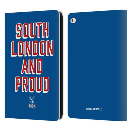 Crystal Palace FC Crest South London And Proud Leather Book Wallet Case Cover For Apple iPad Air 2 (2014)