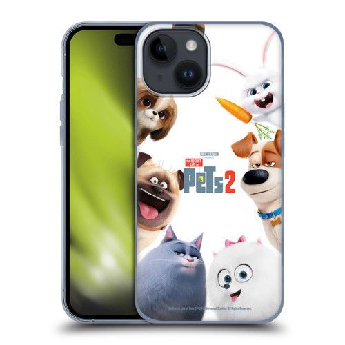 The Secret Life of Pets 2 Character Posters Group Soft Gel Case for Apple iPhone 15