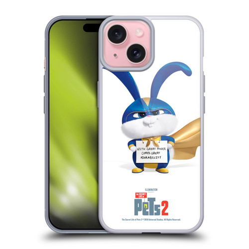 The Secret Life of Pets 2 Character Posters Snowball Rabbit Bunny Soft Gel Case for Apple iPhone 15