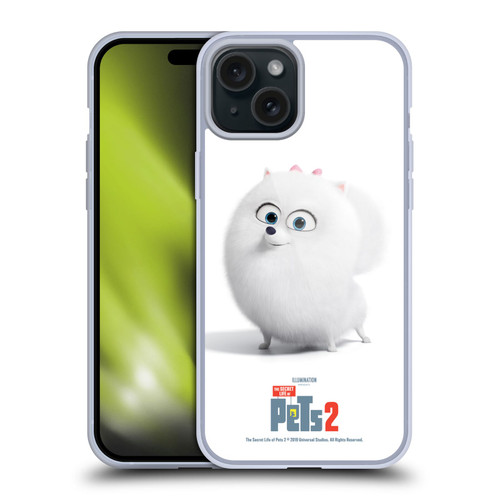 The Secret Life of Pets 2 Character Posters Gidget Pomeranian Dog Soft Gel Case for Apple iPhone 15 Plus