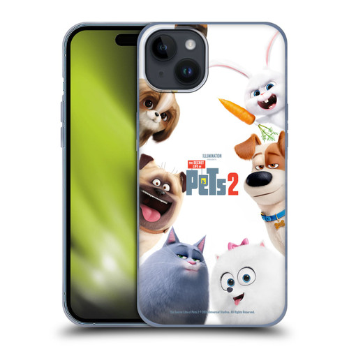 The Secret Life of Pets 2 Character Posters Group Soft Gel Case for Apple iPhone 15 Plus