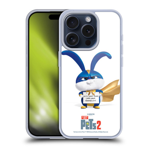 The Secret Life of Pets 2 Character Posters Snowball Rabbit Bunny Soft Gel Case for Apple iPhone 15 Pro