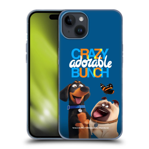 The Secret Life of Pets 2 II For Pet's Sake Group Soft Gel Case for Apple iPhone 15 Plus