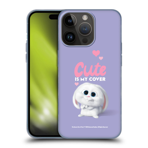 The Secret Life of Pets 2 II For Pet's Sake Snowball Rabbit Bunny Cute Soft Gel Case for Apple iPhone 15 Pro