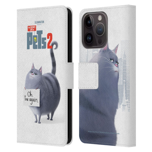 The Secret Life of Pets 2 Character Posters Chloe Cat Leather Book Wallet Case Cover For Apple iPhone 15 Pro