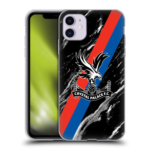 Crystal Palace FC Crest Black Marble Soft Gel Case for Apple iPhone 11