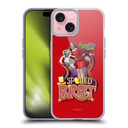 Willy Wonka and the Chocolate Factory Graphics Veruca Salt Soft Gel Case for Apple iPhone 15