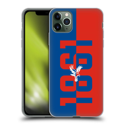 Crystal Palace FC Crest 1861 Soft Gel Case for Apple iPhone 11 Pro Max