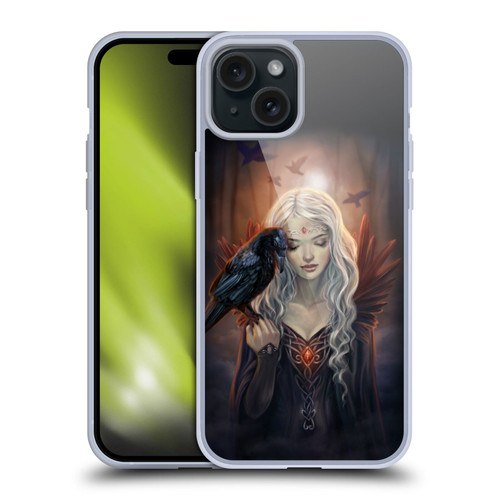 Selina Fenech Gothic Ravenkin Soft Gel Case for Apple iPhone 15 Plus