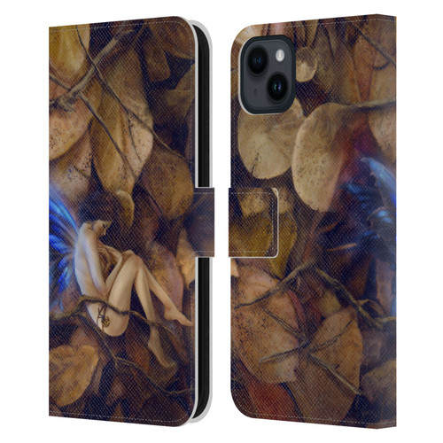 Selina Fenech Fairies Autumn Slumber Leather Book Wallet Case Cover For Apple iPhone 15 Plus