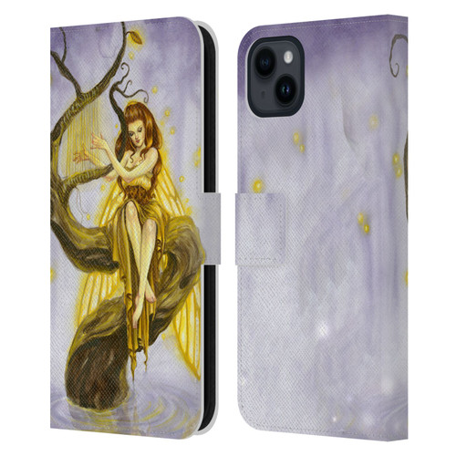 Selina Fenech Fairies Firefly Song Leather Book Wallet Case Cover For Apple iPhone 15 Plus