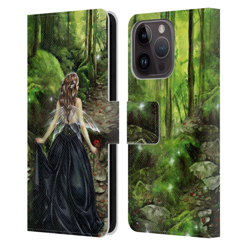 Selina Fenech Fairies Along The Forest Path Leather Book Wallet Case Cover For Apple iPhone 15 Pro