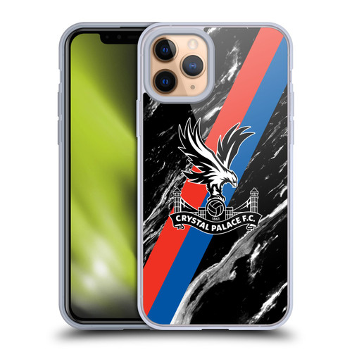 Crystal Palace FC Crest Black Marble Soft Gel Case for Apple iPhone 11 Pro