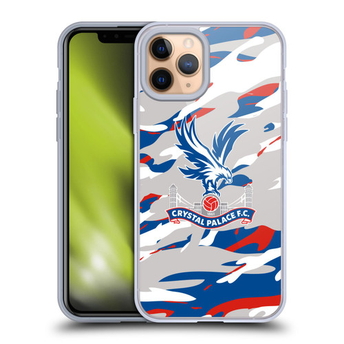 Crystal Palace FC Crest Camouflage Soft Gel Case for Apple iPhone 11 Pro & MagSafe