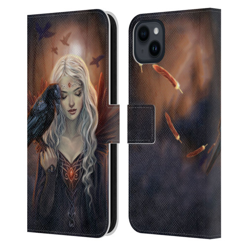 Selina Fenech Gothic Ravenkin Leather Book Wallet Case Cover For Apple iPhone 15 Plus