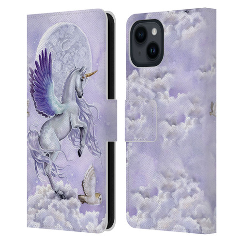 Selina Fenech Unicorns Moonshine Leather Book Wallet Case Cover For Apple iPhone 15
