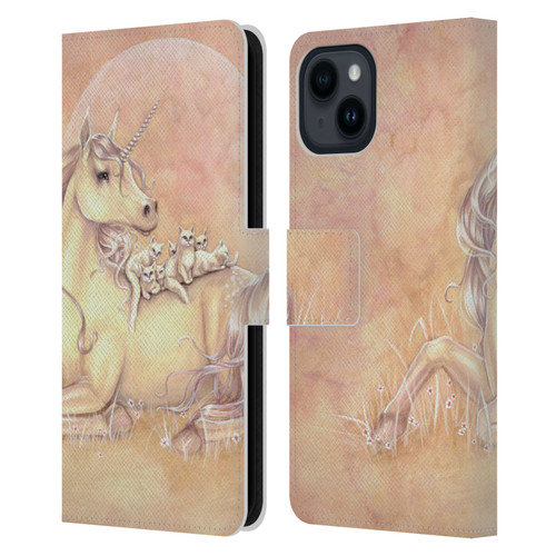 Selina Fenech Unicorns Purrfect Friends Leather Book Wallet Case Cover For Apple iPhone 15