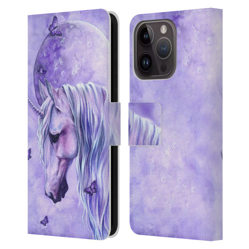 Selina Fenech Unicorns Moonlit Magic Leather Book Wallet Case Cover For Apple iPhone 15 Pro