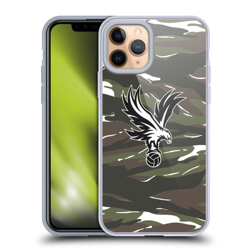 Crystal Palace FC Crest Woodland Camouflage Soft Gel Case for Apple iPhone 11 Pro